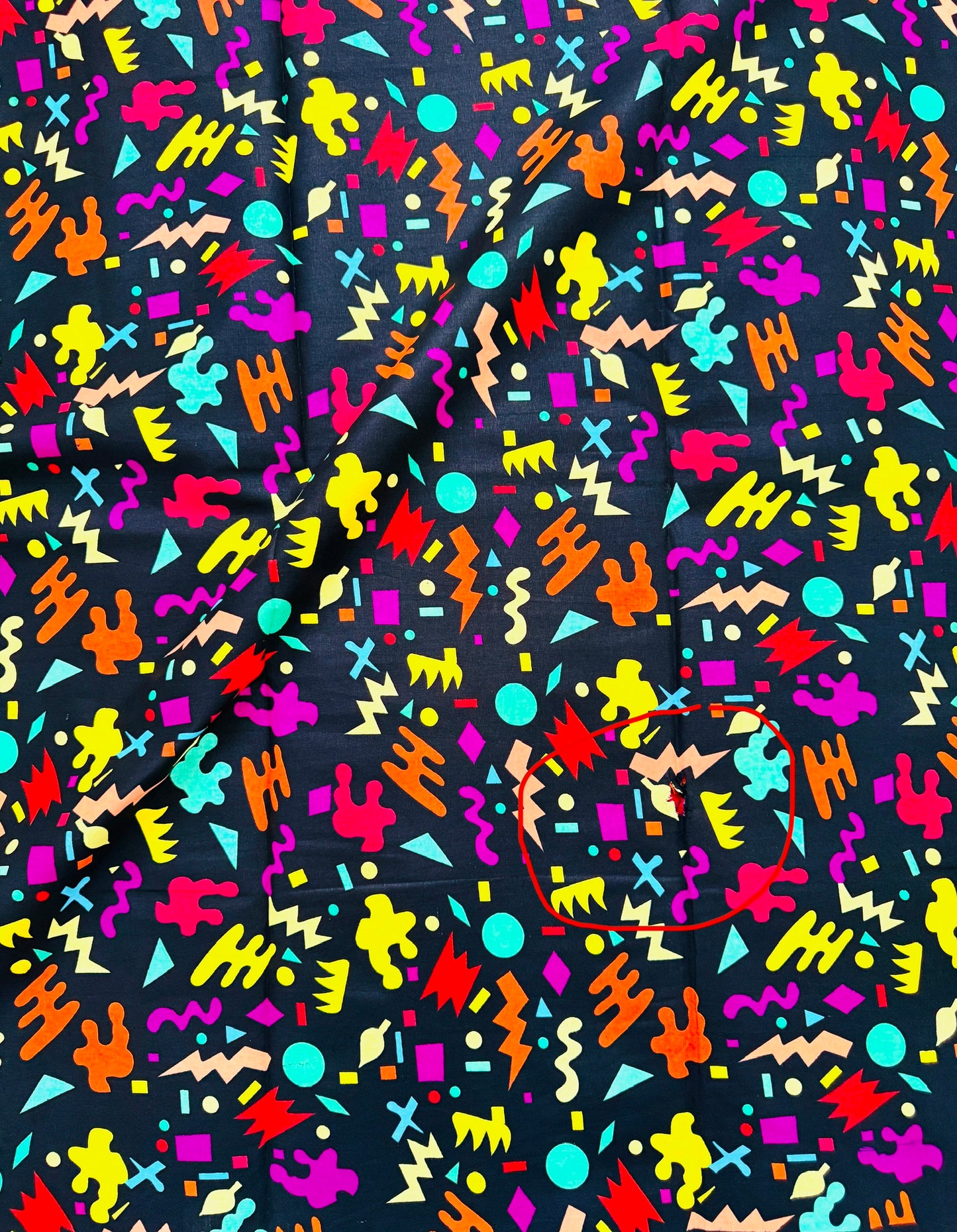 Colorful abstract pattern on a dark background