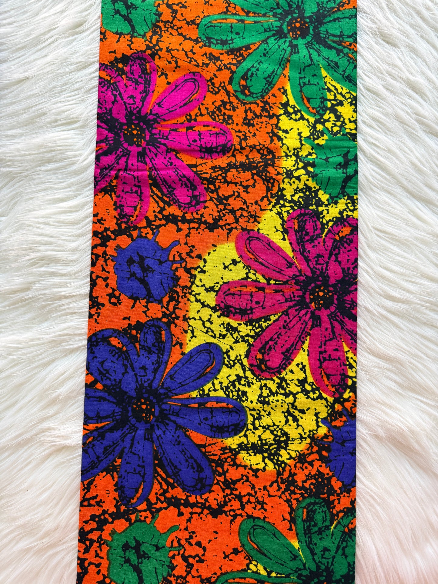 Multicolour Ankara Fabric – Floral Pattern – African Wax Print (6 Yards) – MASI2416