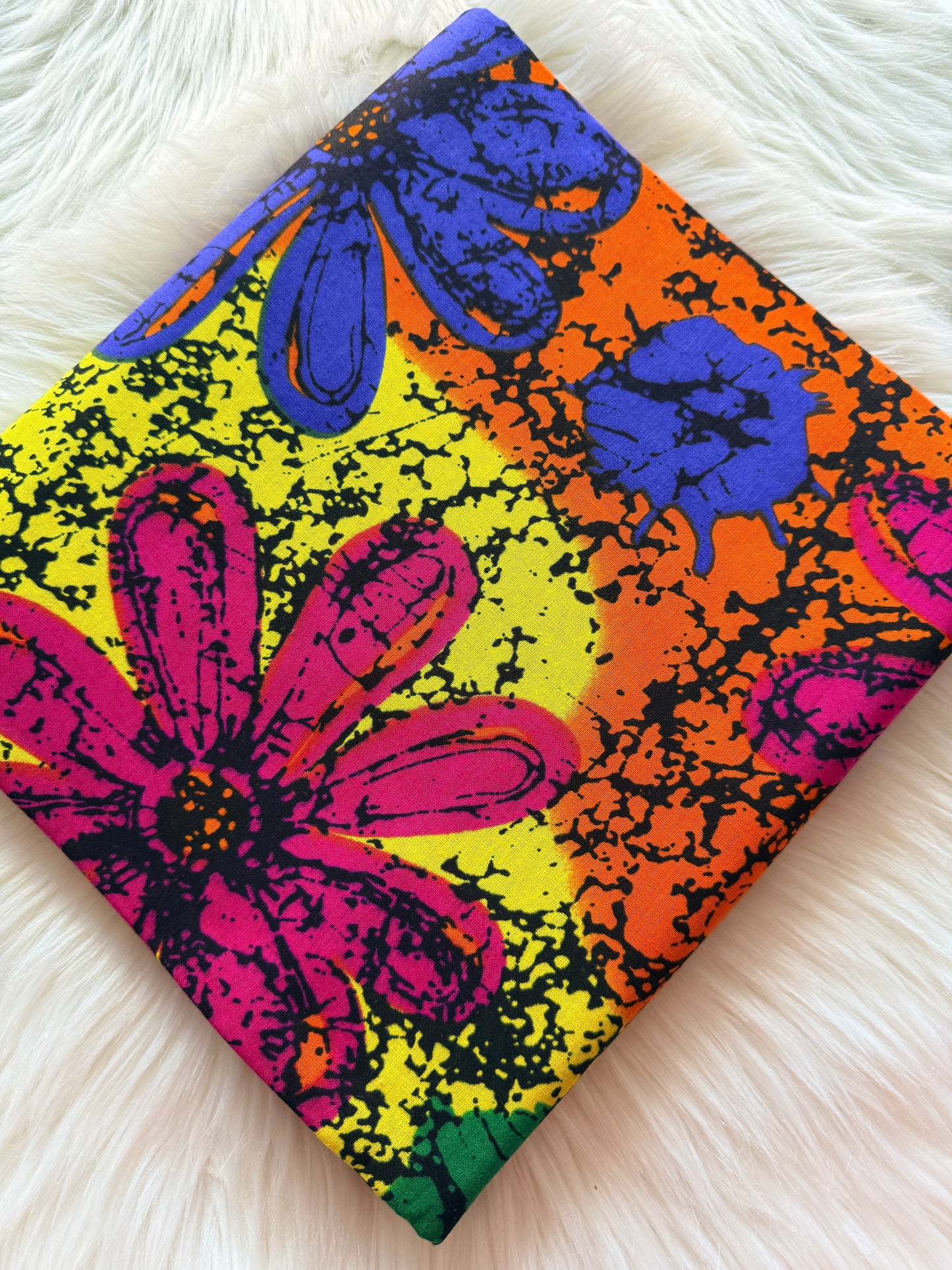 Multicolour Ankara Fabric – Floral Pattern – African Wax Print (6 Yards) – MASI2416