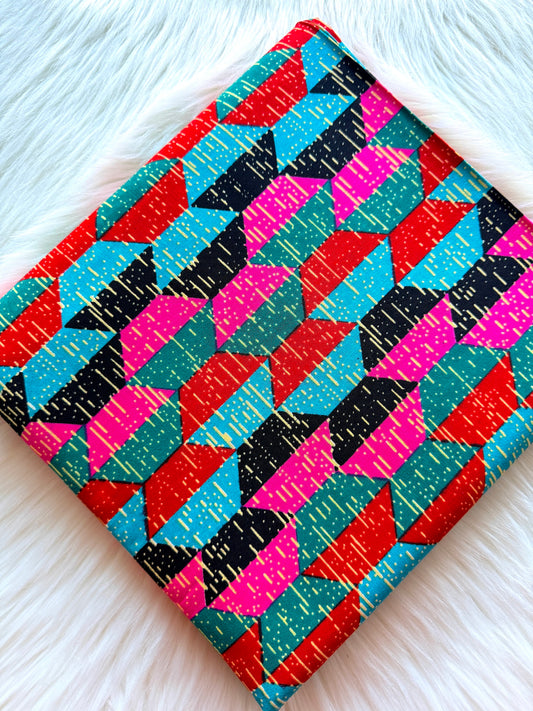 Pink Kente Ankara Fabric – African Wax Print (6 Yards UK) – MASI2457