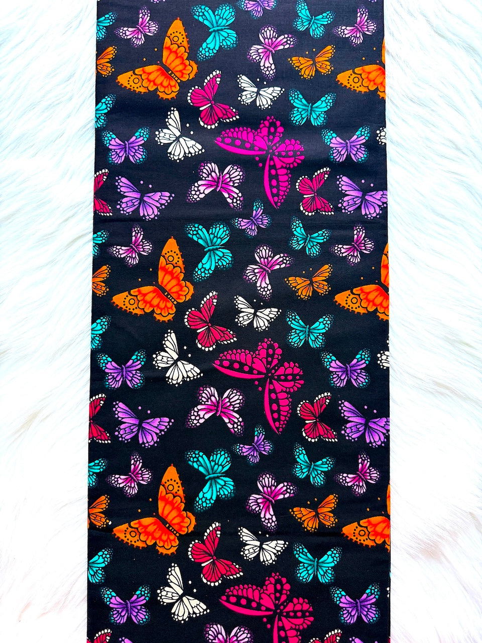 Ankara Wax Print Fabric – Bold Multicolour Butterfly Fabric (6 Yards UK) – MASI2431