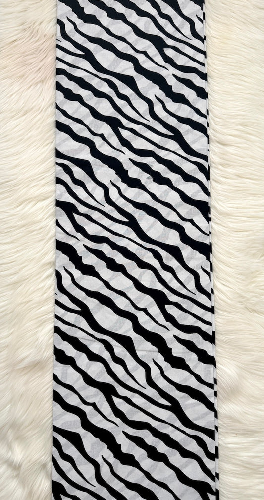 Ankara Wax Print Fabric – Black & White Patterned African Fabric (6 Yards UK) – MASI2430