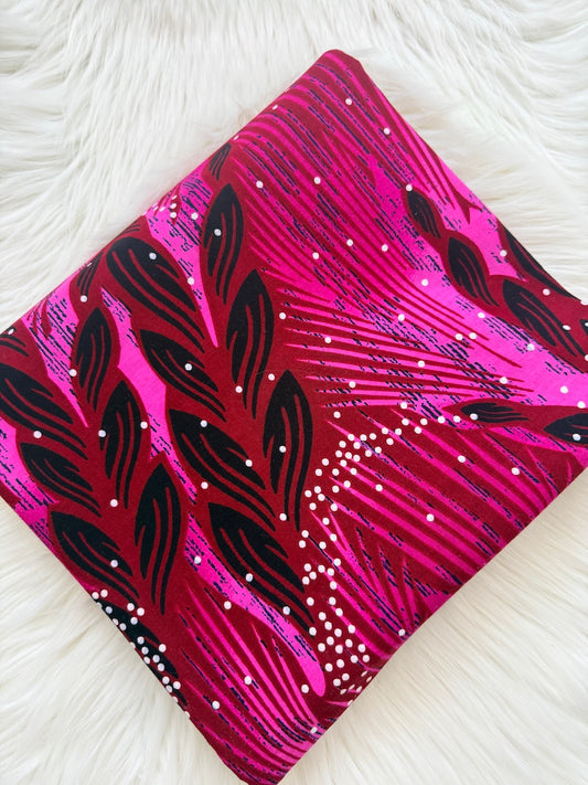 Pink Floral Ankara Fabric – African Wax Print (6 Yards UK) – MASI2437