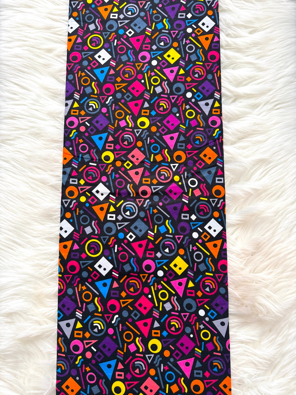 Multicolour Geometric Ankara Fabric – African Wax Print (6 Yards UK) – MASI2453