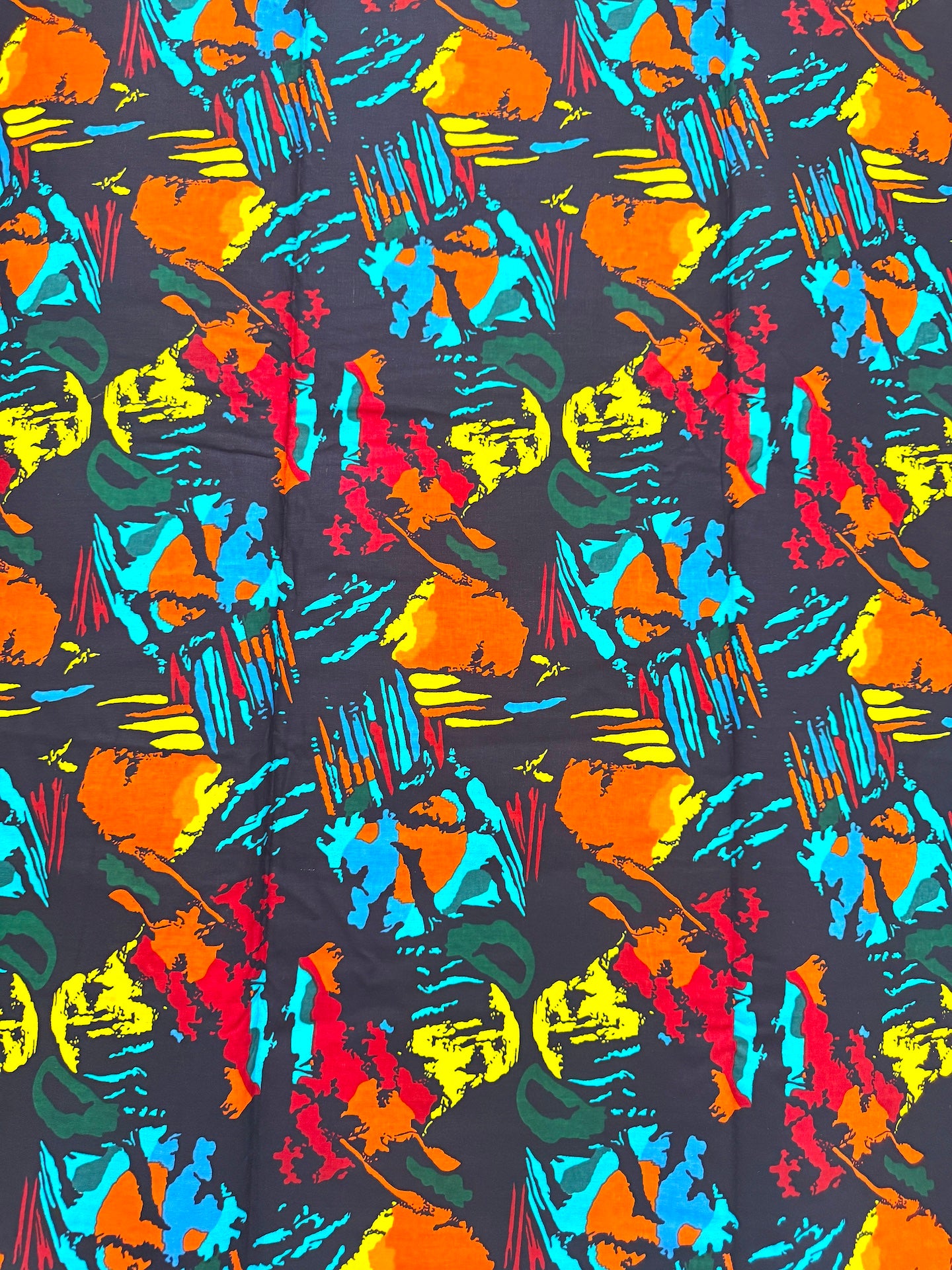 Colorful abstract pattern on a dark background