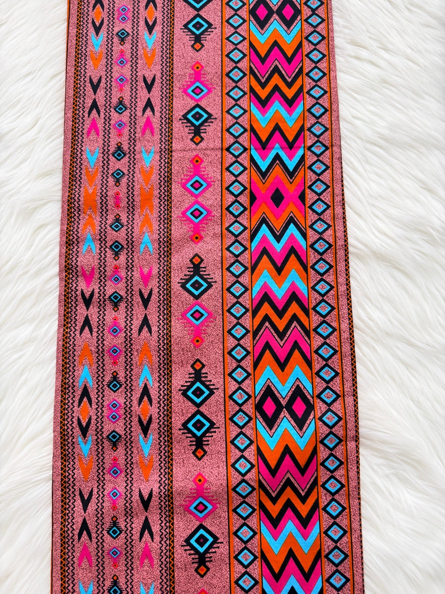 Pink Geometric Ankara Fabric – African Wax Print (6 Yards UK) – MASI2462