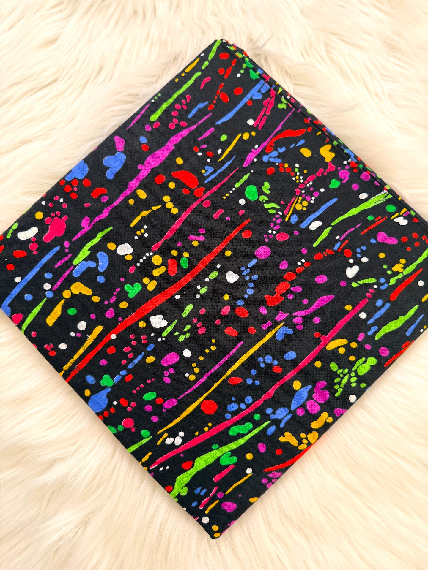 Colorful abstract pattern on a black background