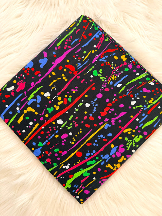 Colorful abstract pattern on a black background