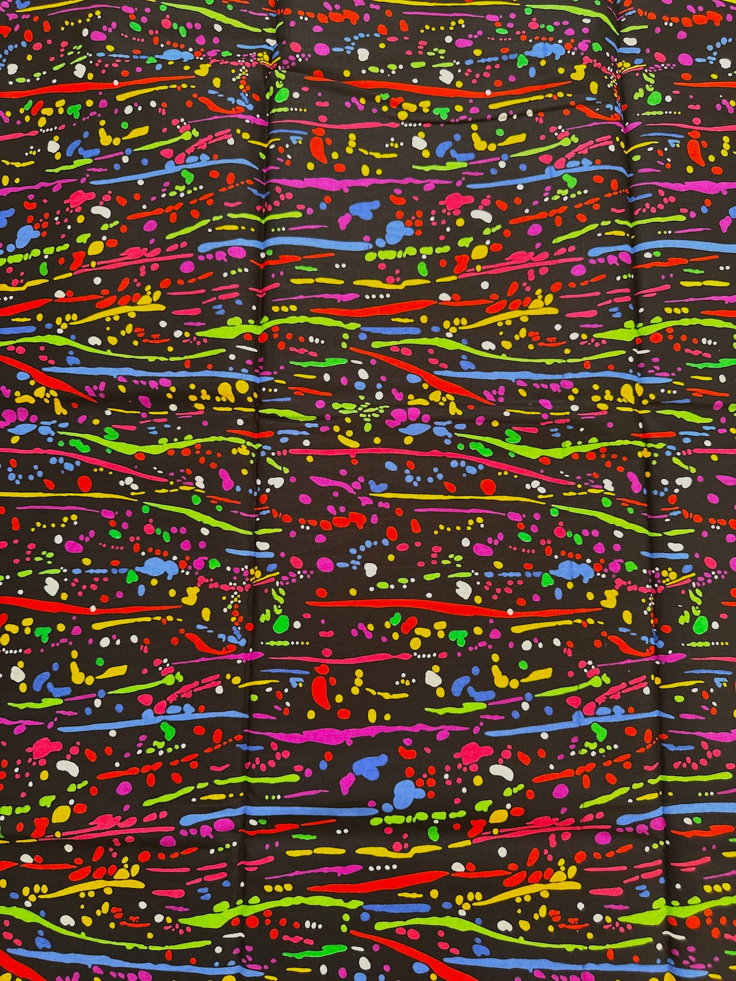 Colorful abstract pattern on a black background