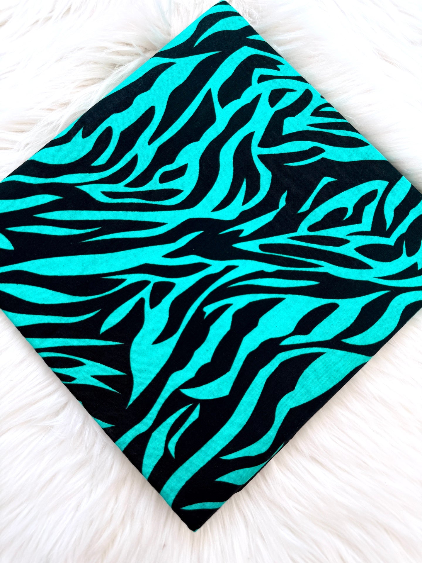 Clearance Teal & Black Abstract Stripe African Fabric – African Wax Print (6 Yards UK) – MASI2507