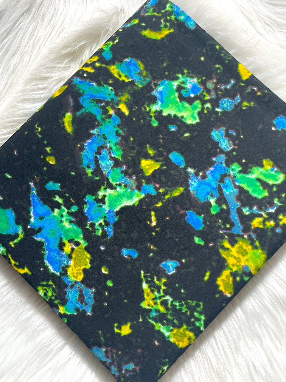 Colorful abstract pattern on a black background