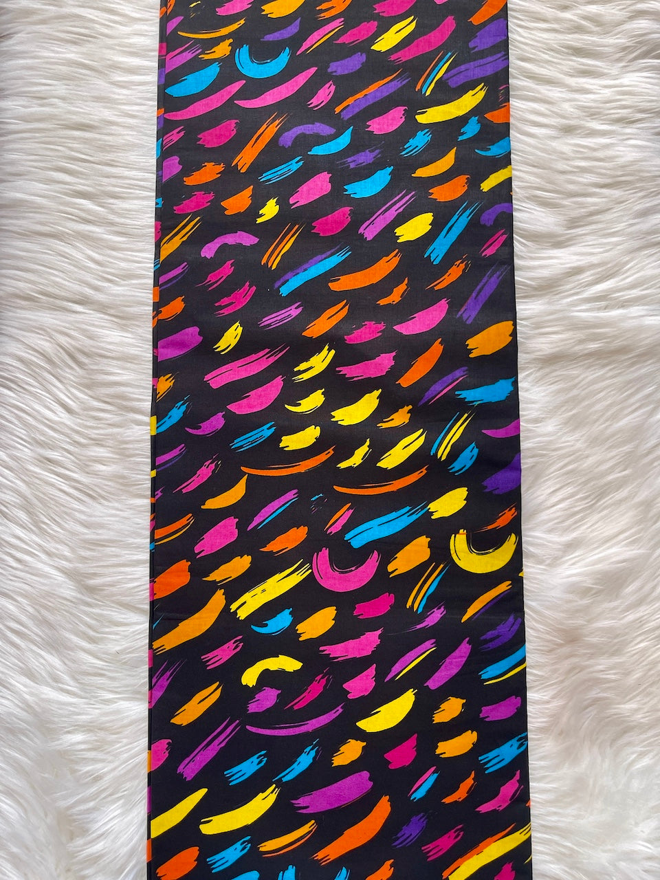 Colorful abstract pattern on a black background