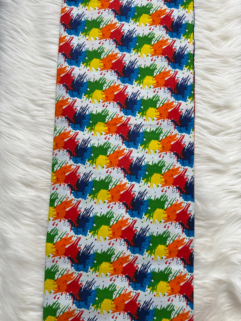 Multicolour Ankara Fabric – Splatter Pattern – African Wax Print (6 Yards) – MASI2360
