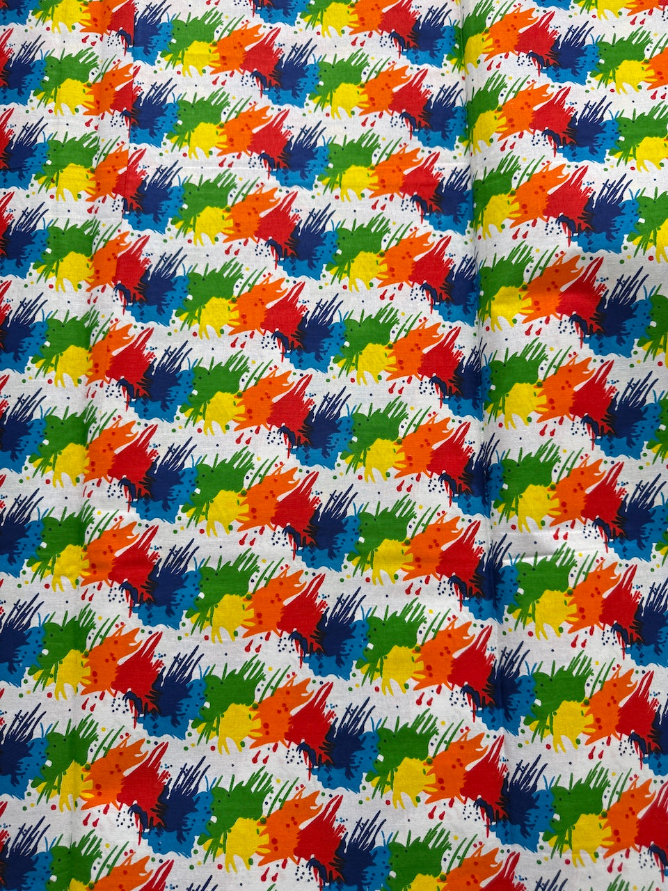 Colorful abstract pattern on a white background