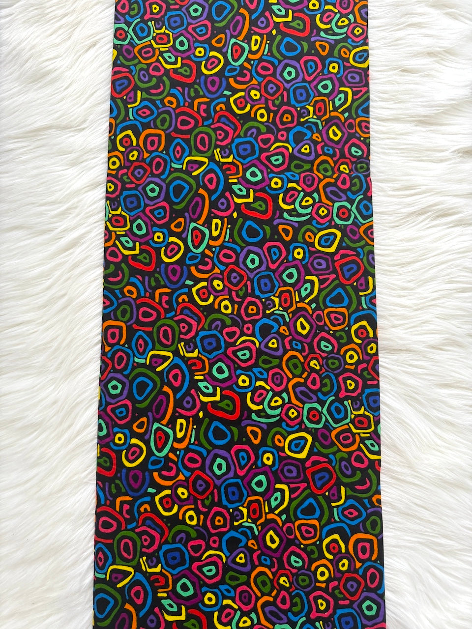 Multicolour Ankara Fabric – Circles Pattern – African Wax Print (6 Yards) – MASI2374