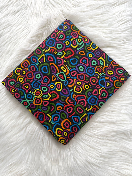Multicolour Ankara Fabric – Circles Pattern – African Wax Print (6 Yards) – MASI2374