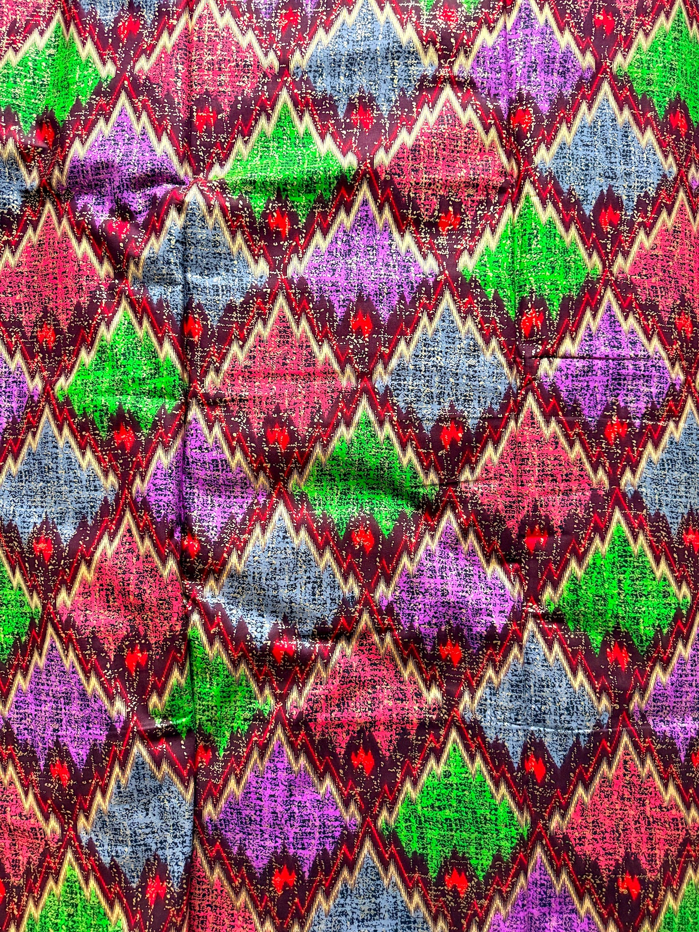 Colorful diamond pattern fabric texture